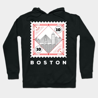 Boston Stamp Design Hoodie